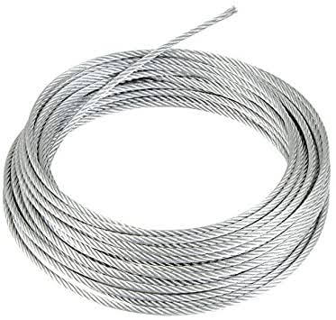 Premium Marine Grade Stainless Steel Cable - 1 Foot Length - Corrosion Resistant & Durable for Boating, Outdoor Furniture & DIY Projects