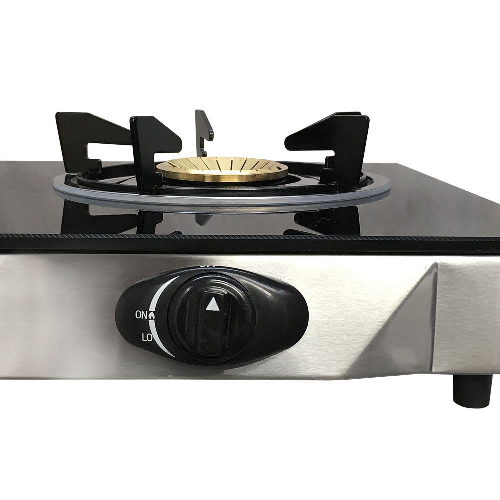Premium 2-Burner Propane Gas Stove with Tempered Glass Cooktop & Auto Ignition - Perfect for Camping, Outdoor Cooking & Emergency Preparedness