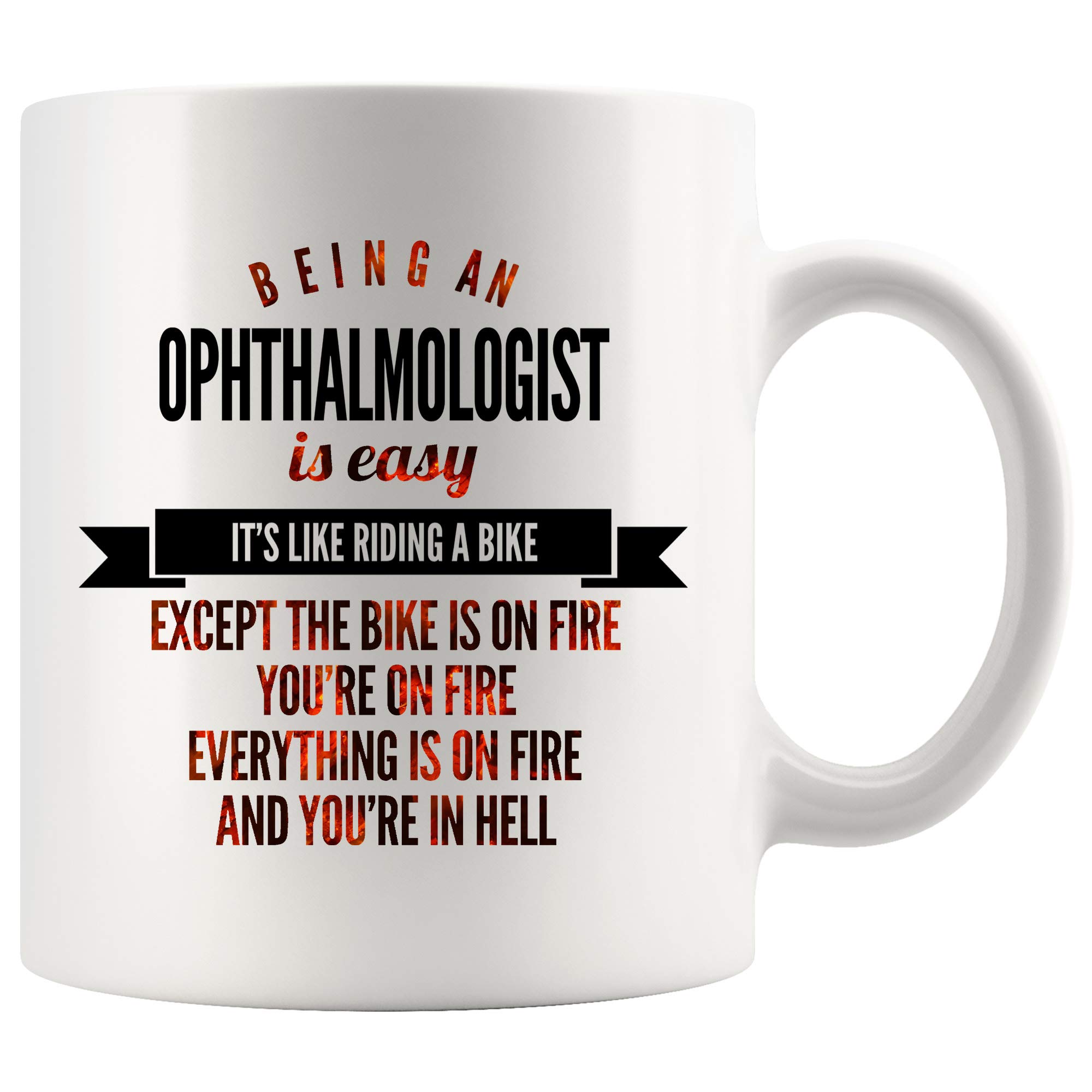 11 oz White Ophthalmologist Coffee Mug - Funny Gift for Doctors, Nurses, Medical Students | Perfect for Clinics, Hospitals & Medical Office Humor