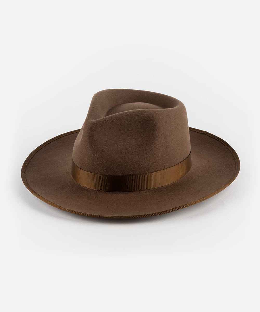 Monroe Rancher Fedora Hat for Men & Women - Western Style Cowboy Hat with Wide Brim - Perfect for Outdoor, Rodeo, and Country Music Events