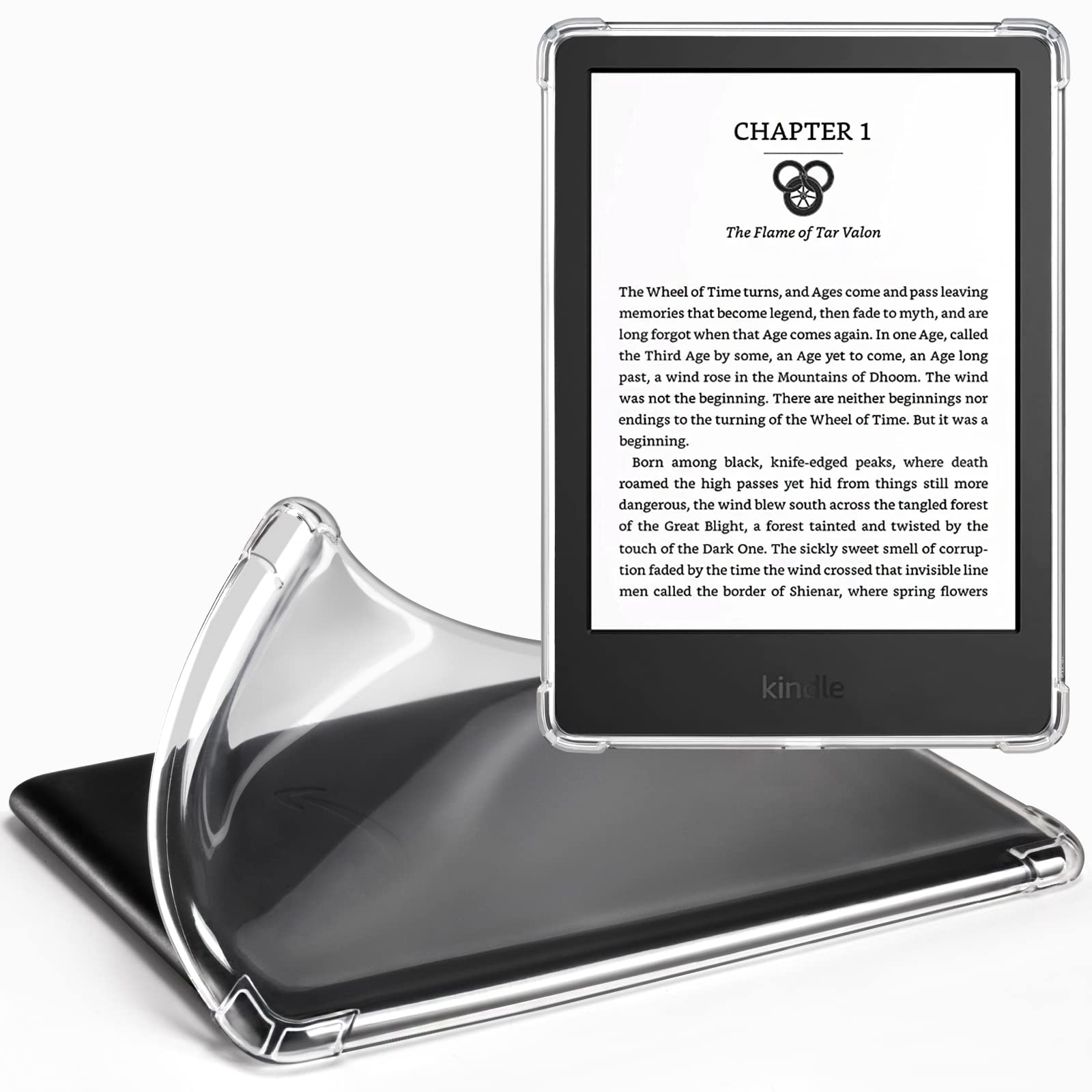 CoBak Ultra Slim Clear TPU Case for Kindle 6 Inch (2024 & 2022 11th Gen) - Lightweight Transparent Protective Cover | Perfect for Reading, Travel & Daily Use