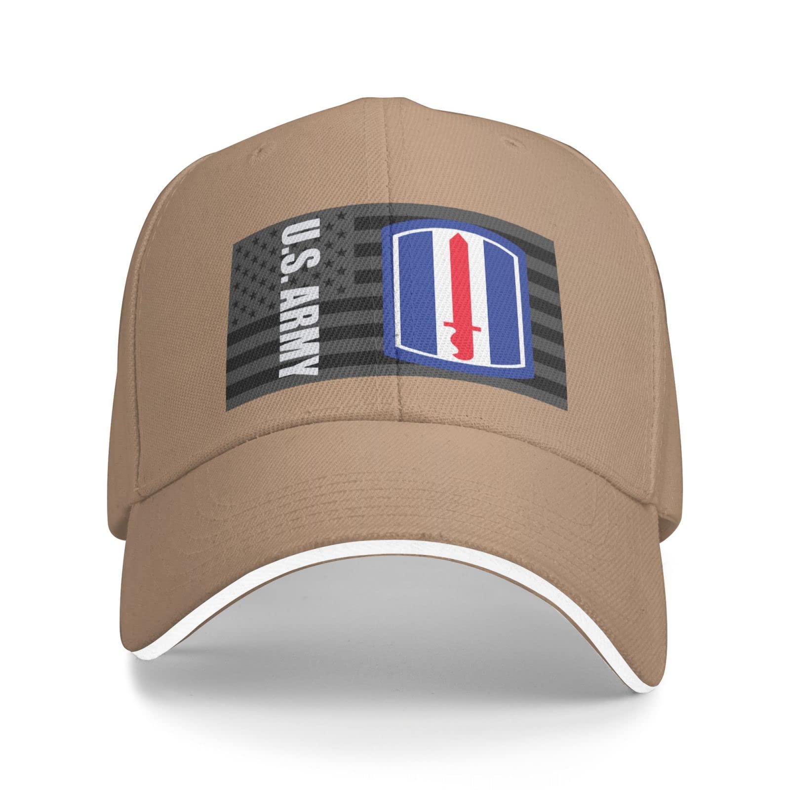 US Army 193rd Infantry Brigade Unisex Baseball Cap - Military Style Sandwich Hat & Denim Cap for Outdoor Activities, Hiking & Casual Wear