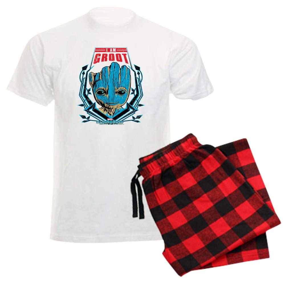 Guardians of the Galaxy Groot Smile Men's Lightweight Pajama Set - Soft Sleepwear for Marvel Fans & Movie Night Comfort