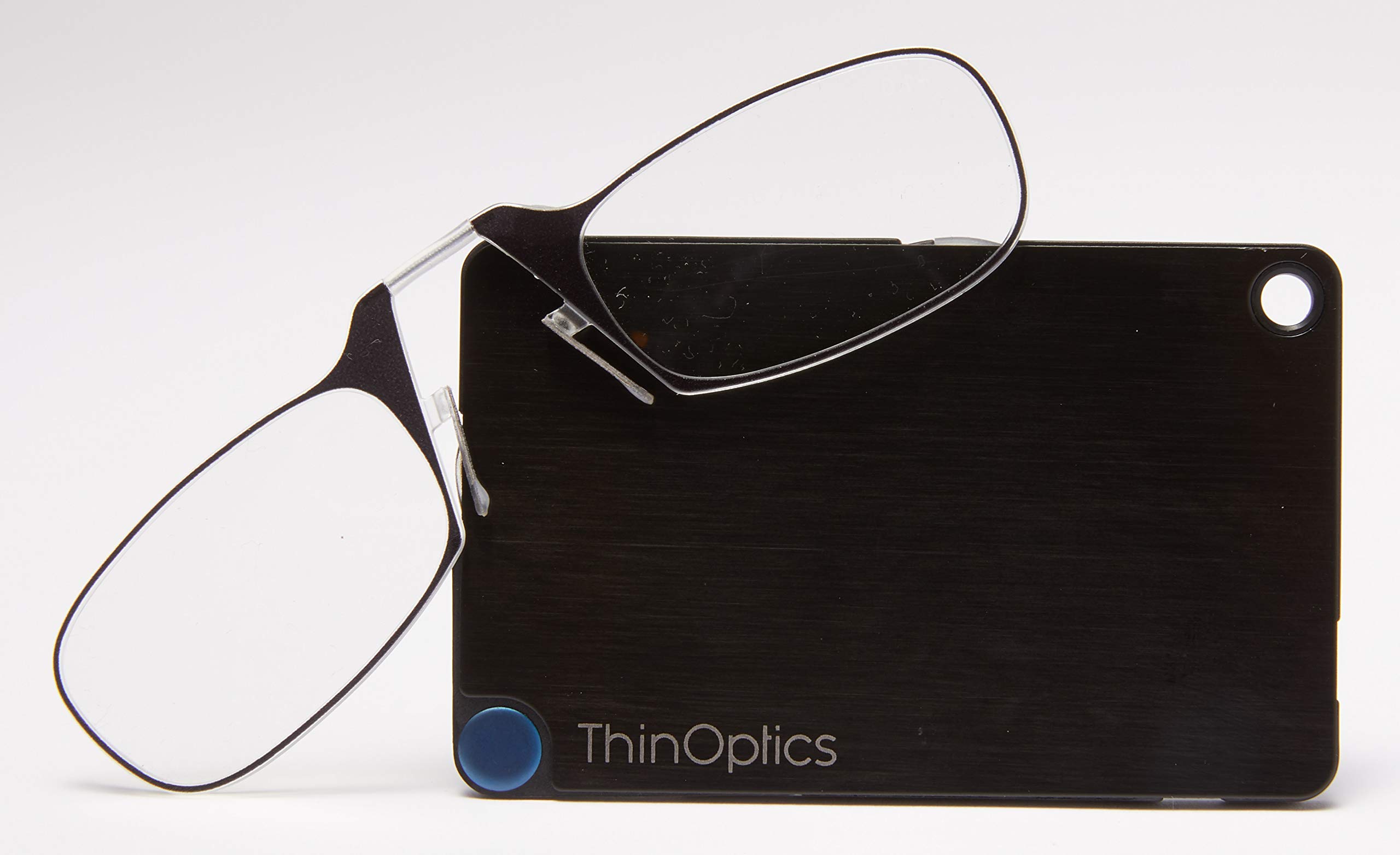ThinOptics Flashcard Case with Rectangular Reading Glasses - Slim & Portable Eyewear Holder for Students, Professionals & Travel - Perfect for Studying, Office Work & On-the-Go Use