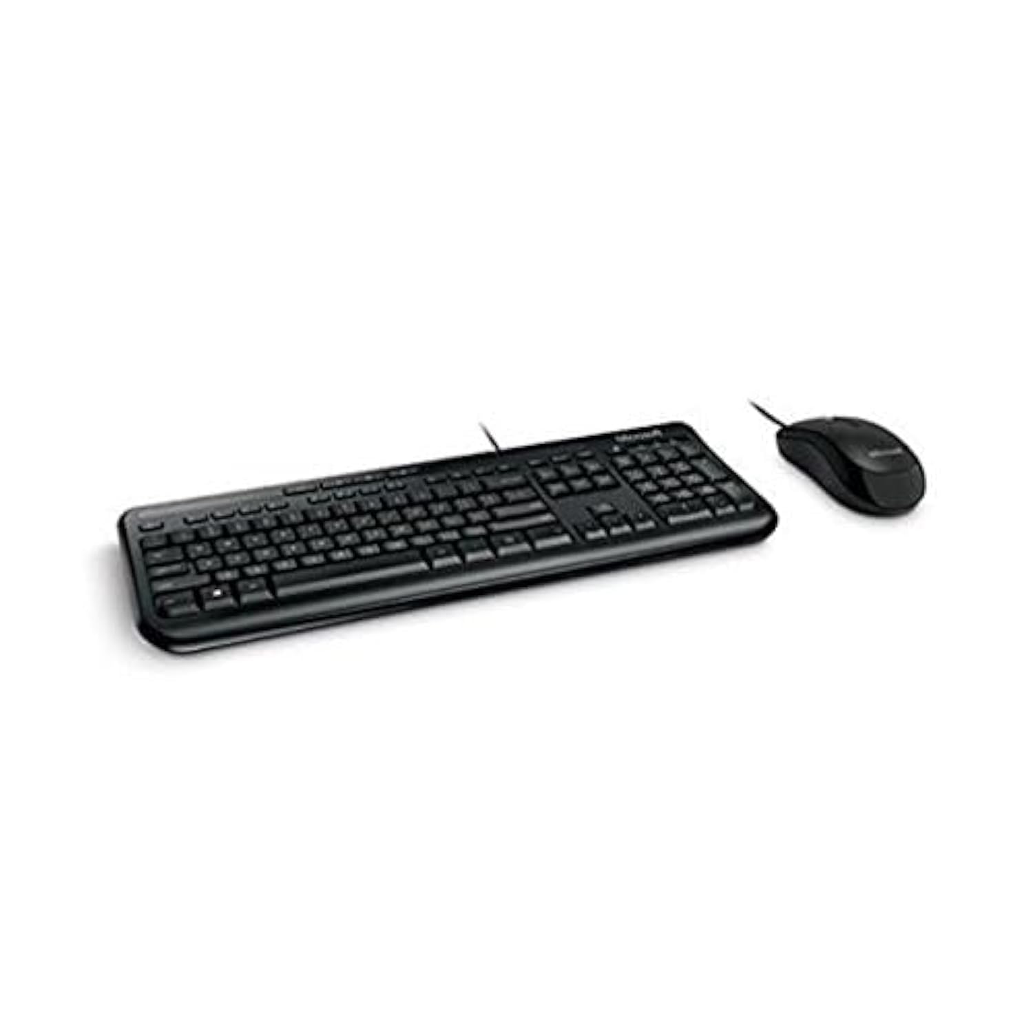 Microsoft 600 Wired Keyboard and Mouse Combo - OEM Black (3J2-00022) | Ergonomic Desktop Set for Office, Home & Gaming Use