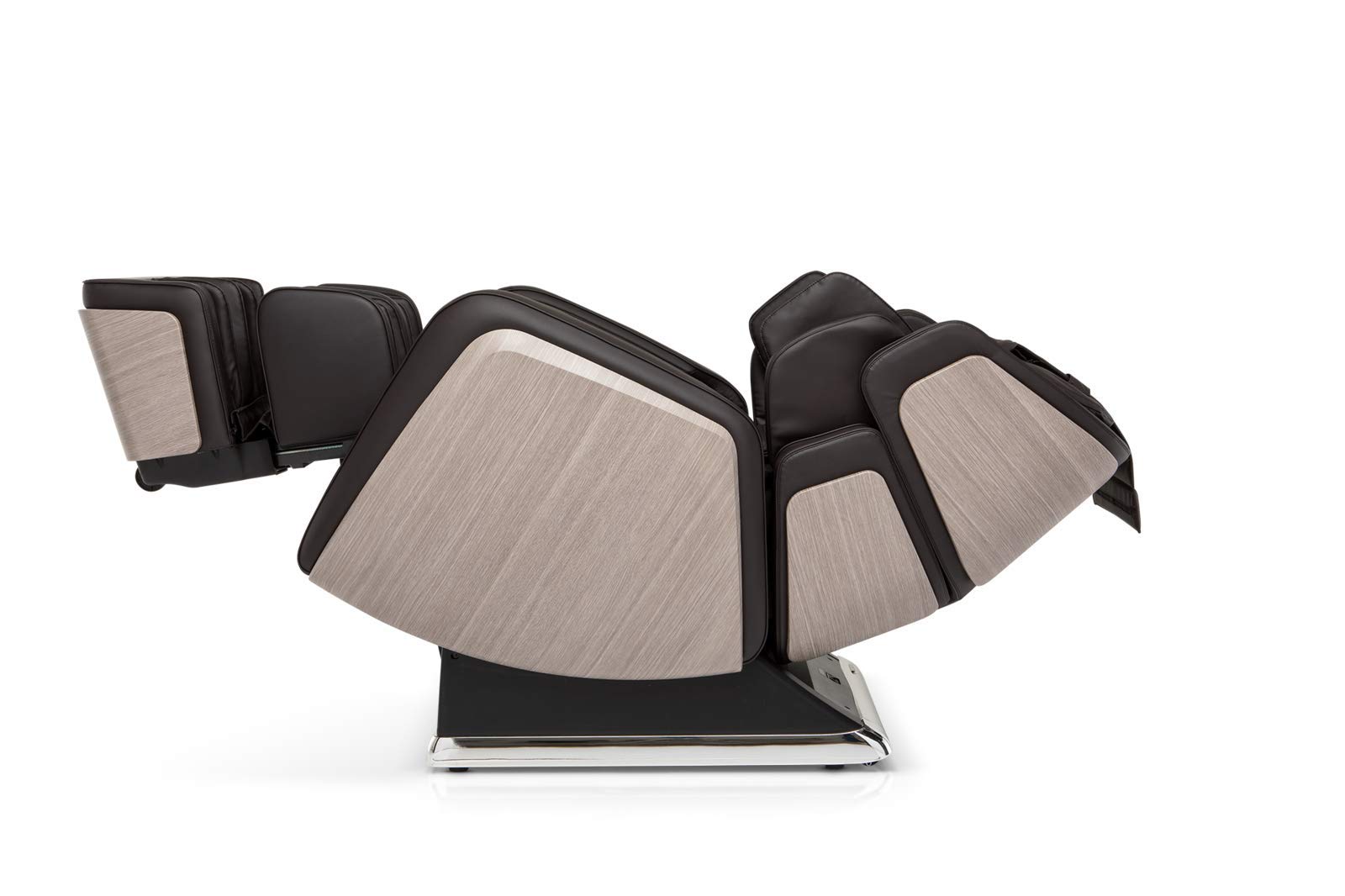 Premium R6 Luxury L-Track Massage Chair with Zero Gravity Recline, 3D Rollers & Full Body Massage - Includes Leg & Foot Massager - Mocha Brown - Perfect for Home, Office & Relaxation Therapy