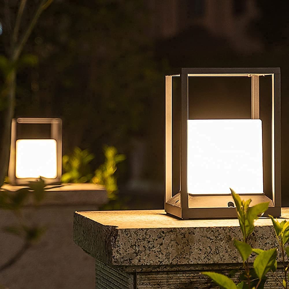Waterproof IP65 Acrylic LED Column Light - E27/Solar Powered Outdoor Landscape Light for Balcony, Lawn, Garden & Pathway Lighting
