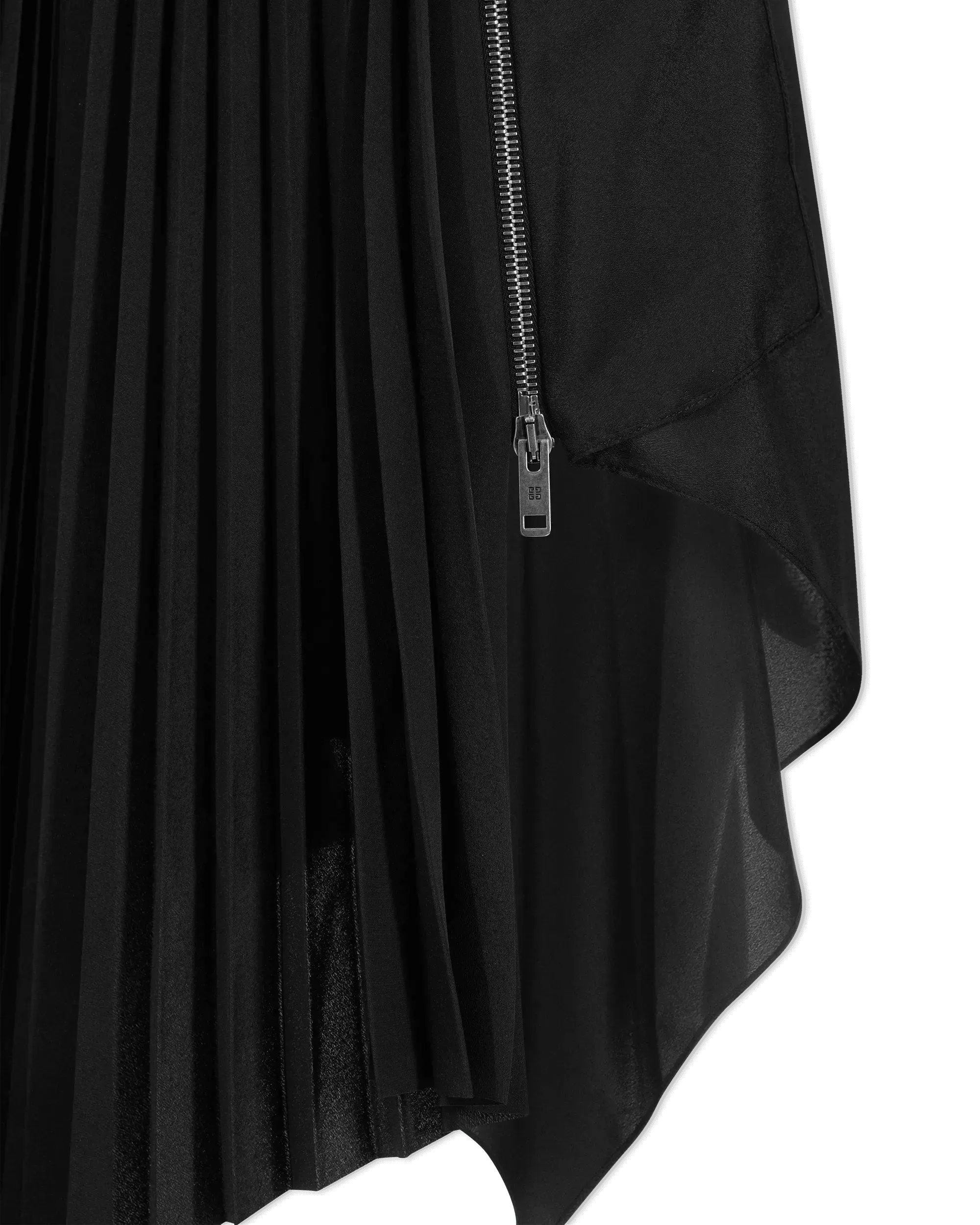 Asymmetric Pleated Skirt for Women - Trendy High Waist Flowy Midi Skirt with Side Slit | Perfect for Office, Date Night & Casual Outfits