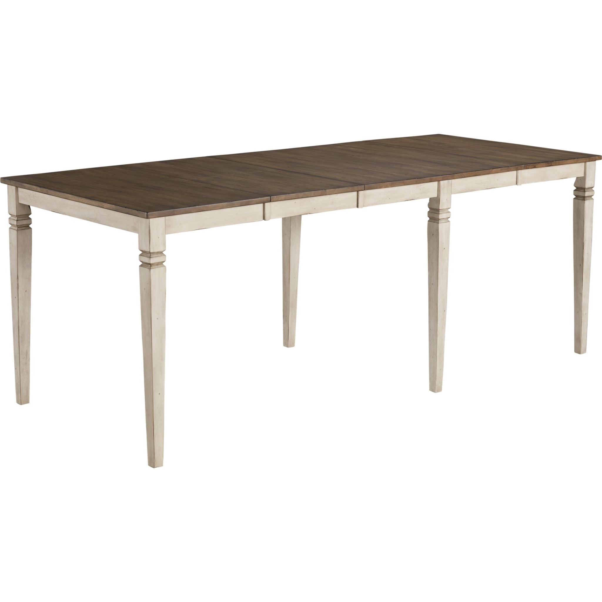 Modern Beacon Dining Table - Smoky White & Peppercorn Finish - 60-Inch Rectangle Wood Table for Dining Room - Perfect for Family Gatherings & Dinner Parties (1562008K)