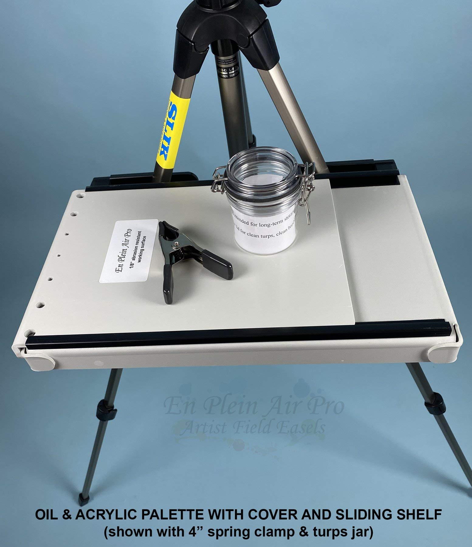 Professional En Plein Air Pro Artist Easel - Adjustable Oil & Acrylic Painting Stand with Sliding Shelf - Perfect for Outdoor Landscape, Studio & Classroom Art Projects