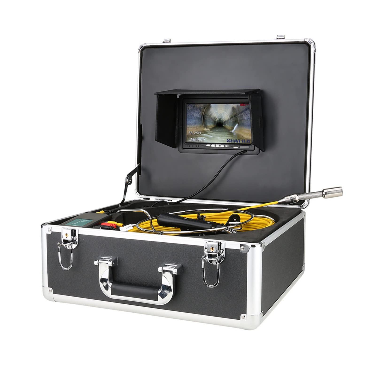 30M/50M Sewer Inspection Camera with Meter Counter & DVR - Industrial Endoscope for Drain Pipe, Pipeline & Sewer Line Inspection - Ideal for Plumbing, HVAC & Home Maintenance