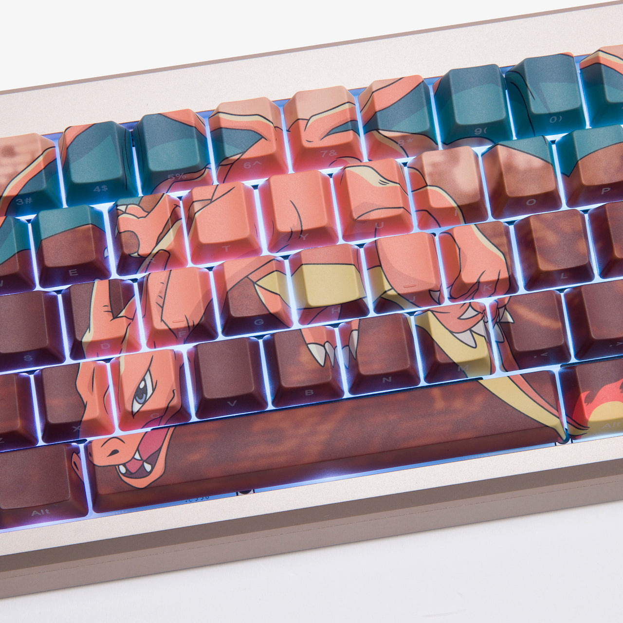Pokémon + HG Summit 65 Keyboard 2.0 - Charizard Edition | Mechanical Gaming Keyboard for PC & Mac | Perfect for Gaming, Typing & Collectors
