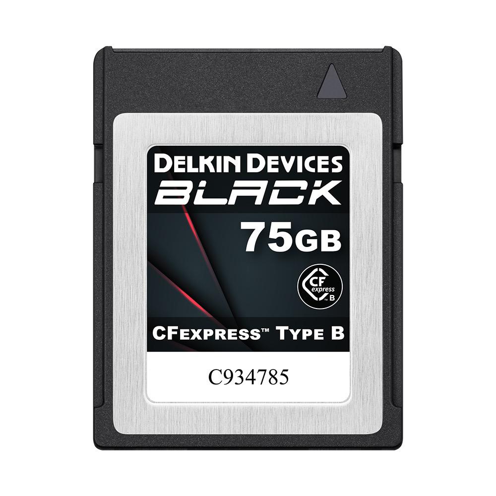 Delkin Devices BLACK 75GB CFexpress Type B Memory Card - High-Speed Performance for Professional Cameras, 4K Video & Photography