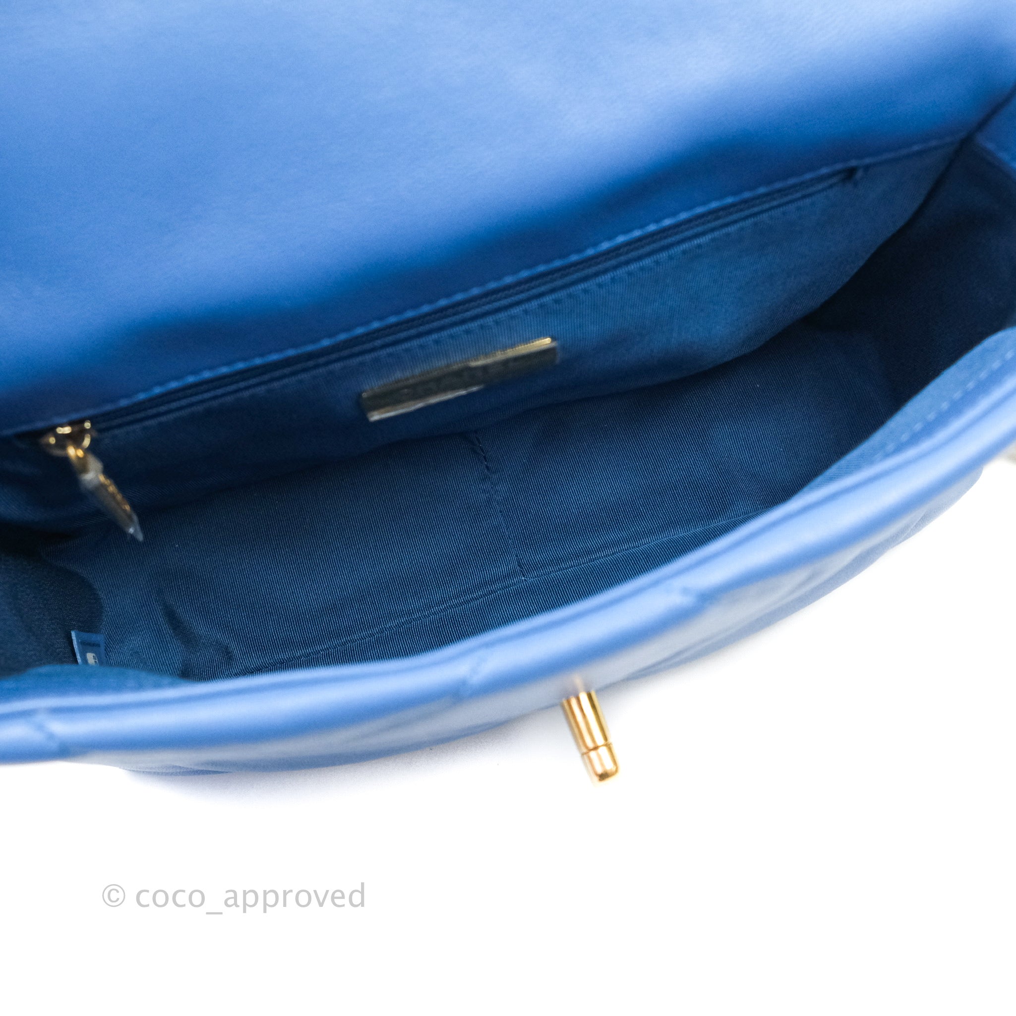Chanel 19 Small Handbag in Blue with Mixed Hardware - Luxury Crossbody Bag for Women, Perfect for Date Night & Evening Events