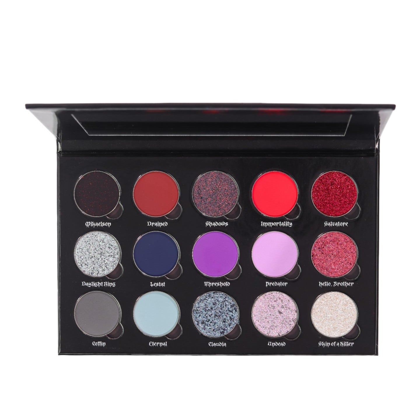 Vamp Eyeshadow Palette - 12 Highly Pigmented Matte & Shimmer Shades for Stunning Eye Makeup Looks | Perfect for Halloween, Cosplay & Night Out Makeup