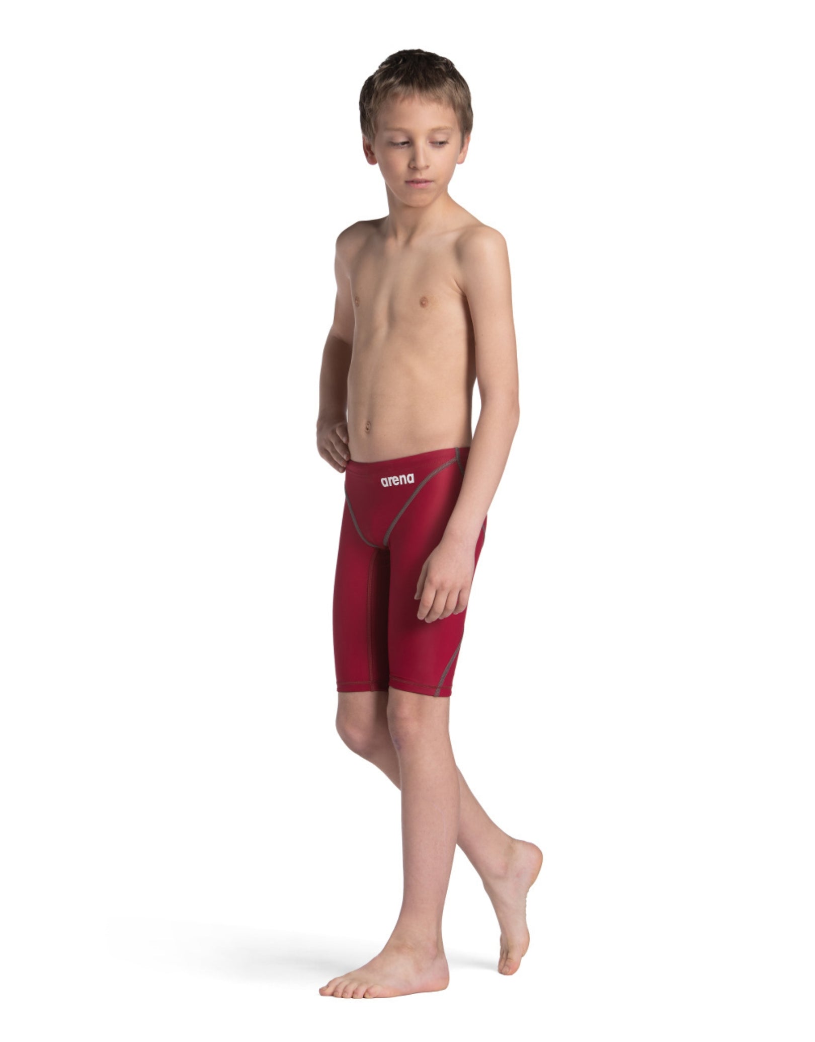 Boys Powerskin ST NEXT Jammer Swimwear - Deep Red - High Performance Competitive Swimsuits for Kids & Youth - Perfect for Swim Meets, Training & Pool Activities