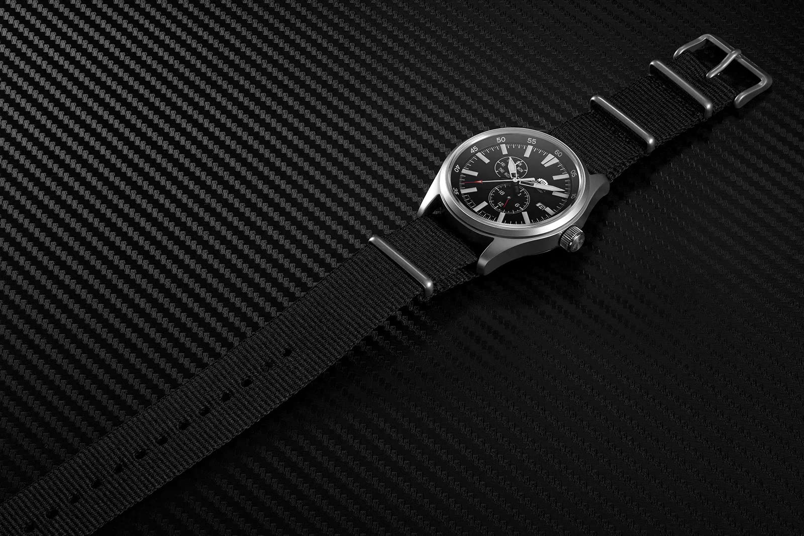 ORIENT Defender 2 Automatic Sports Watch for Men - Black Dial with Nylon Strap RA-AK0404B | Durable Outdoor & Casual Wear Timepiece for Hiking, Running & Everyday Use