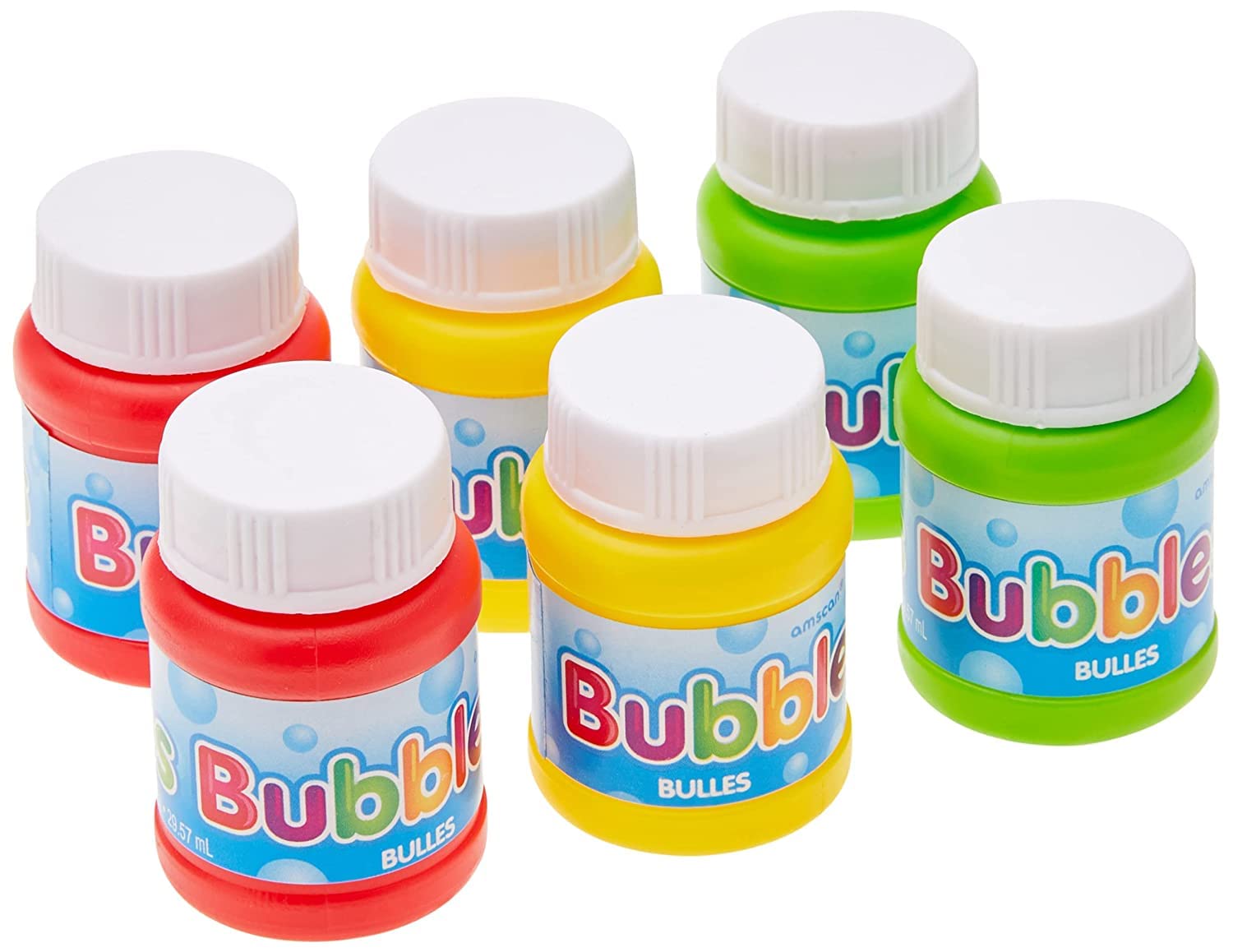 amscan Mini Party Bubbles 1 oz (6-Pack) - Fun Wedding, Birthday & Baby Shower Favors for Kids & Adults