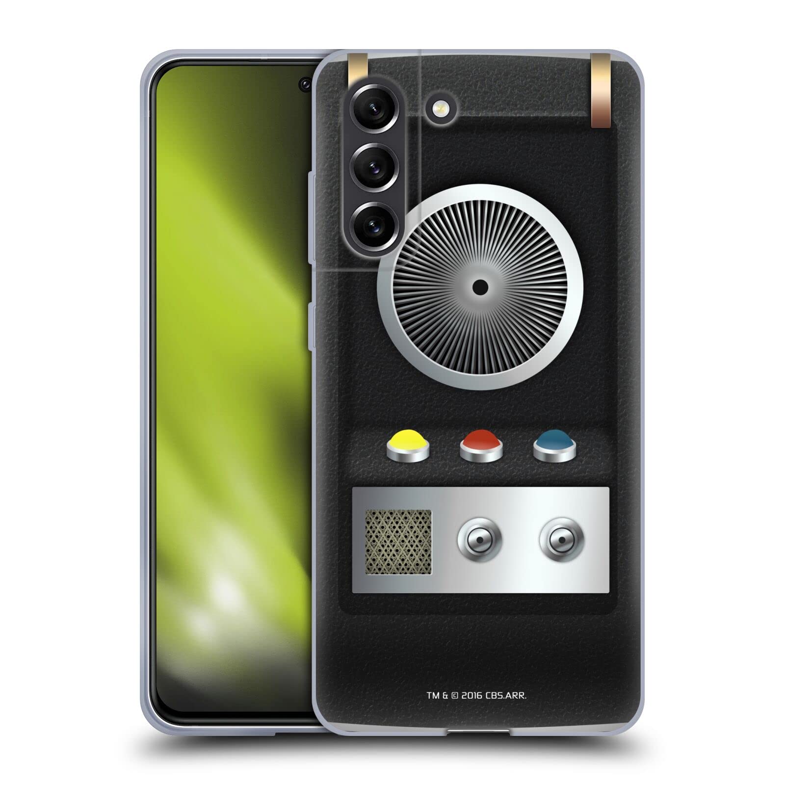 Officially Licensed Star Trek Communicator Soft Gel Case for Samsung Galaxy S21 FE 5G - Durable Protective Phone Cover with Sci-Fi Design - Perfect for Trekkies, Cosplay & Everyday Use