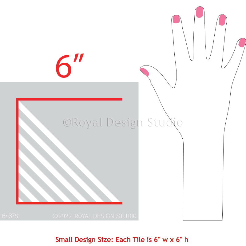 Tile Stencil Kit for DIY Home Decor - Reusable Tile Painting Templates for Bathroom, Kitchen, and Backsplash Projects