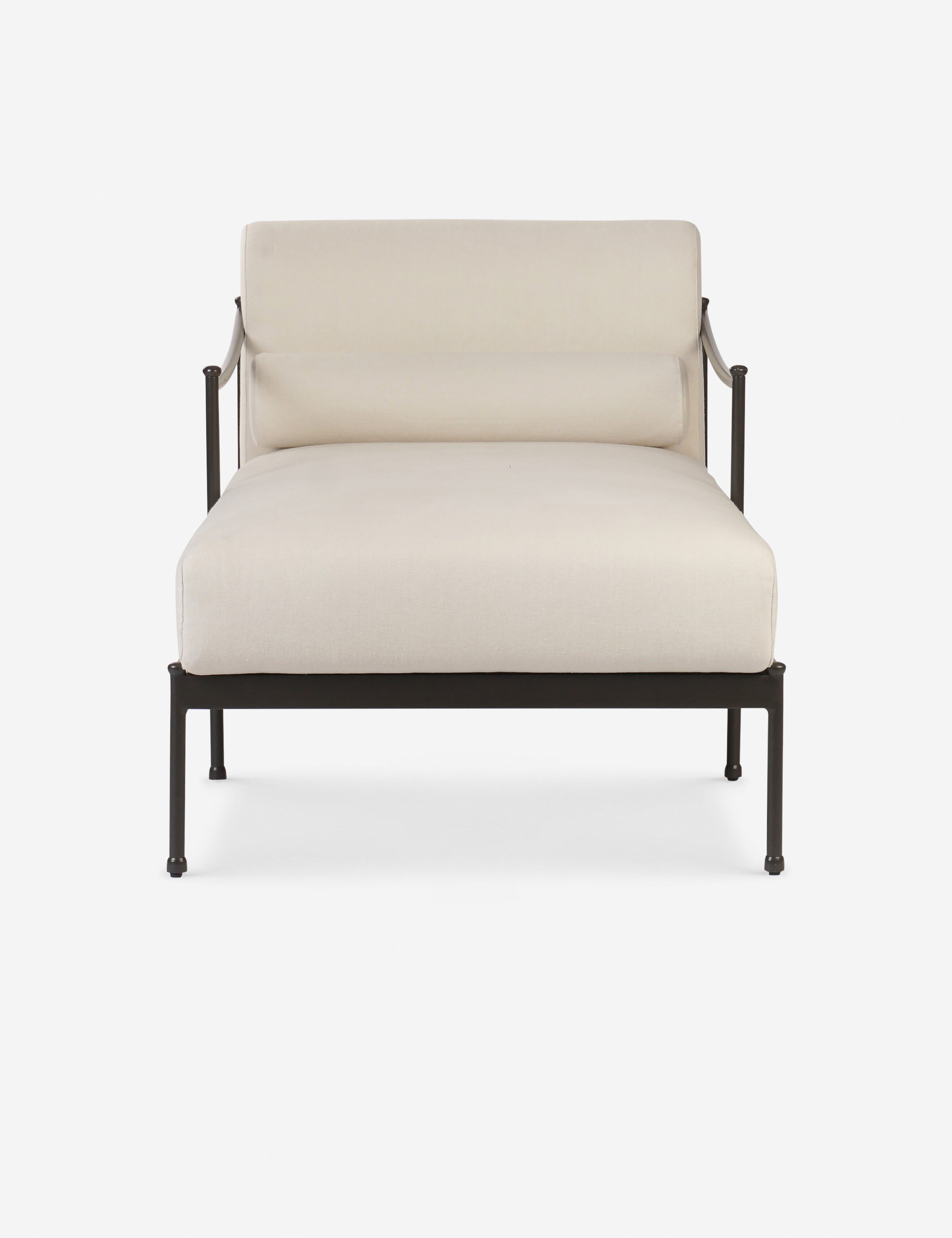 Granger Indoor/Outdoor Chaise Lounge by Amber Lewis x Four Hands - Modern Patio Furniture for Poolside, Garden & Living Room Relaxation
