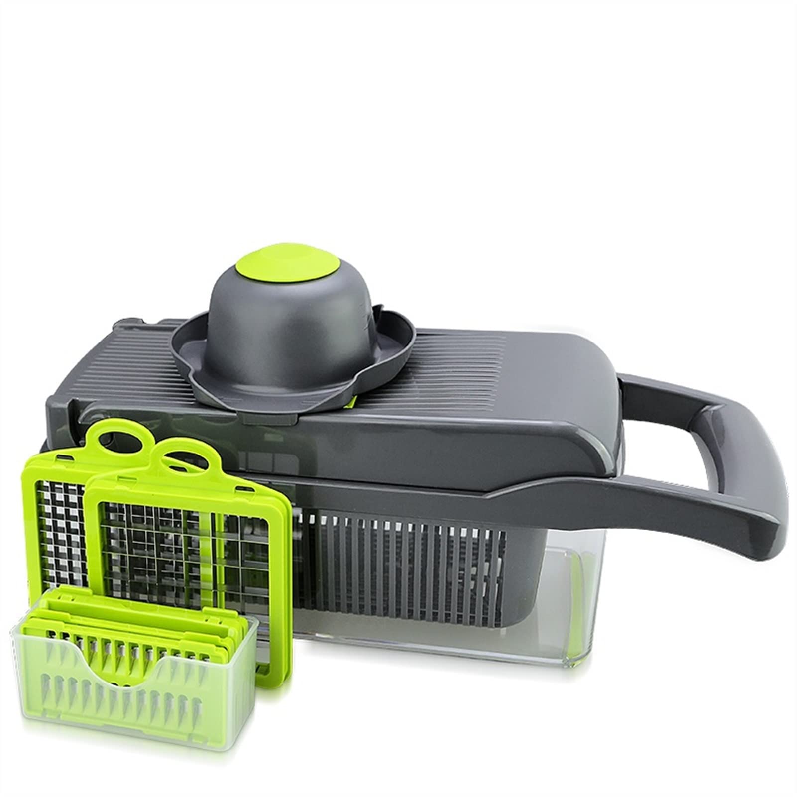 Multifunctional Vegetable Slicer & Fruit Cutter - Potato Peeler, Carrot Grater & Kitchen Accessories Basket (Light Yellow) | Perfect for Meal Prep, Salad Making & Healthy Cooking