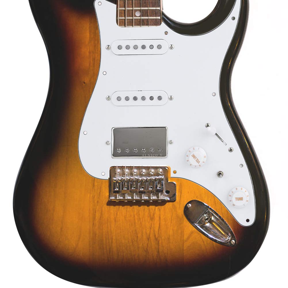 Prewired Loaded Pickguard for Electric Guitar - Humbucker Pickguard with Anti-Scratch Plate | Perfect for DIY Guitar Upgrades & Replacement Parts
