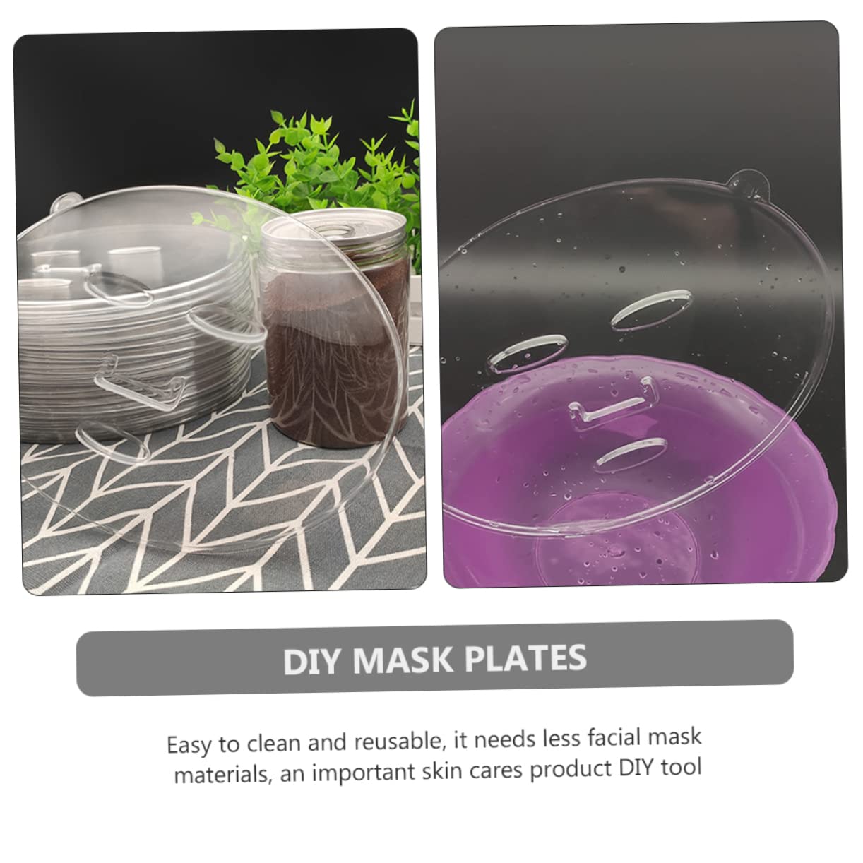 20pcs Reusable DIY Facial Mask Mold Set - Professional Mask Trays for Homemade Skincare & Spa Treatments - Perfect for Face Mask Makers, Beauty Salons and At-Home Skincare Routines