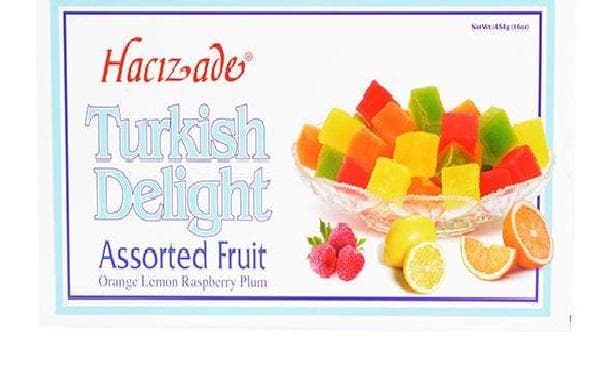 Premium Turkish Delight Candy Box | Assorted Fruit Flavored Lokum | 454g Gourmet Gift Box | Perfect for Holidays, Parties & Sweet Treat Lovers