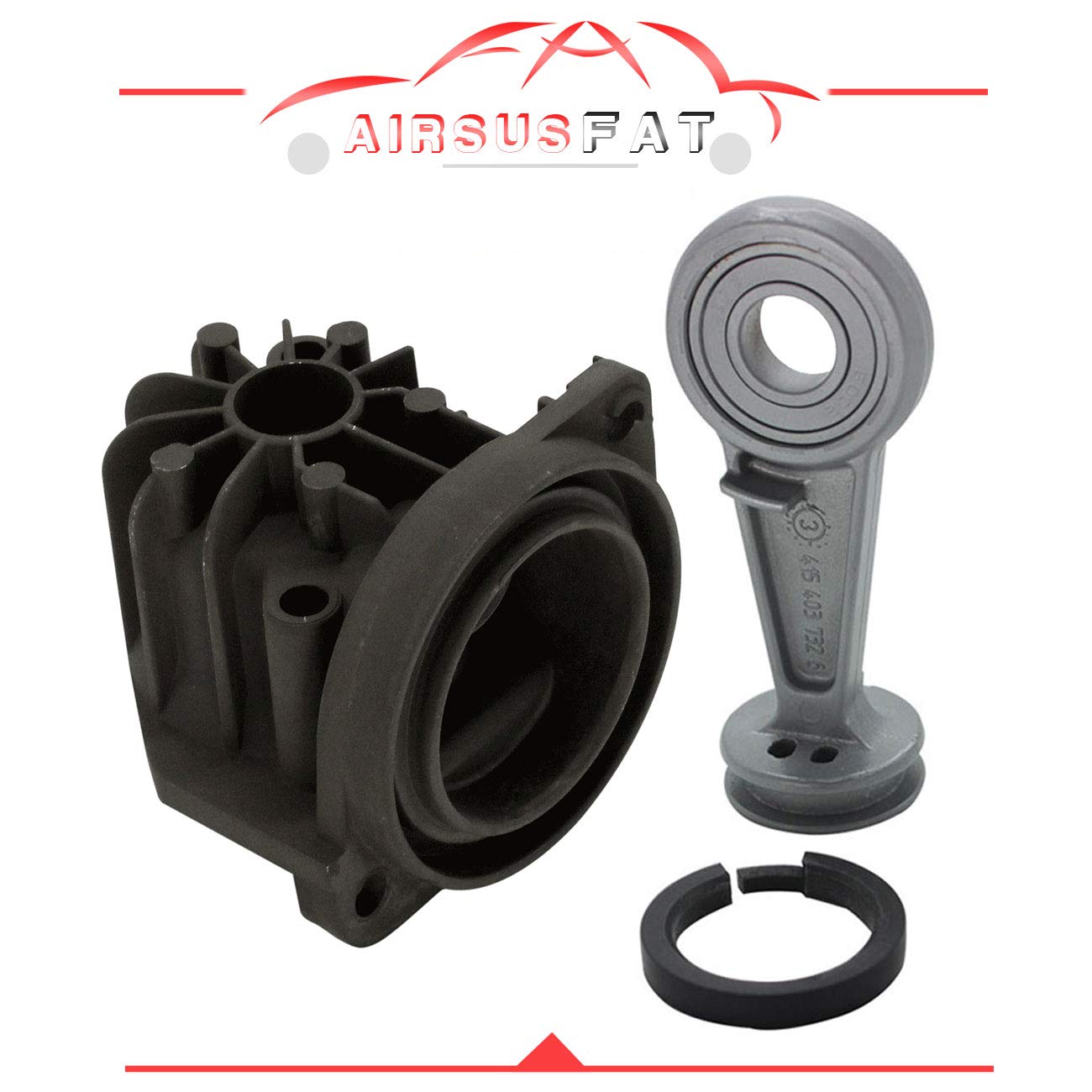 Mercedes W220 W211 W219 & Audi A8 D3 A6 C5 Allroad Air Suspension Compressor Pump Kit - Cylinder Head, Piston Rings & Rod Replacement - Perfect for Air Suspension Repair & Maintenance