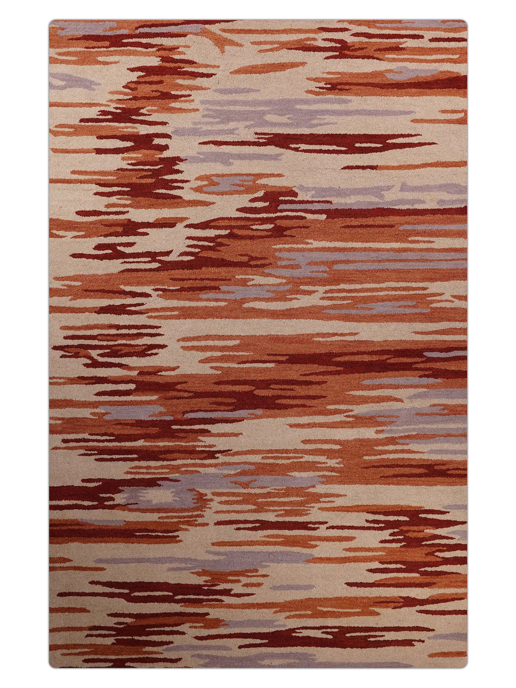 Hand Tufted Reflection Rug - Soft & Durable Modern Area Rug for Living Room, Bedroom, Office - Non-Slip Backing for Home Decor