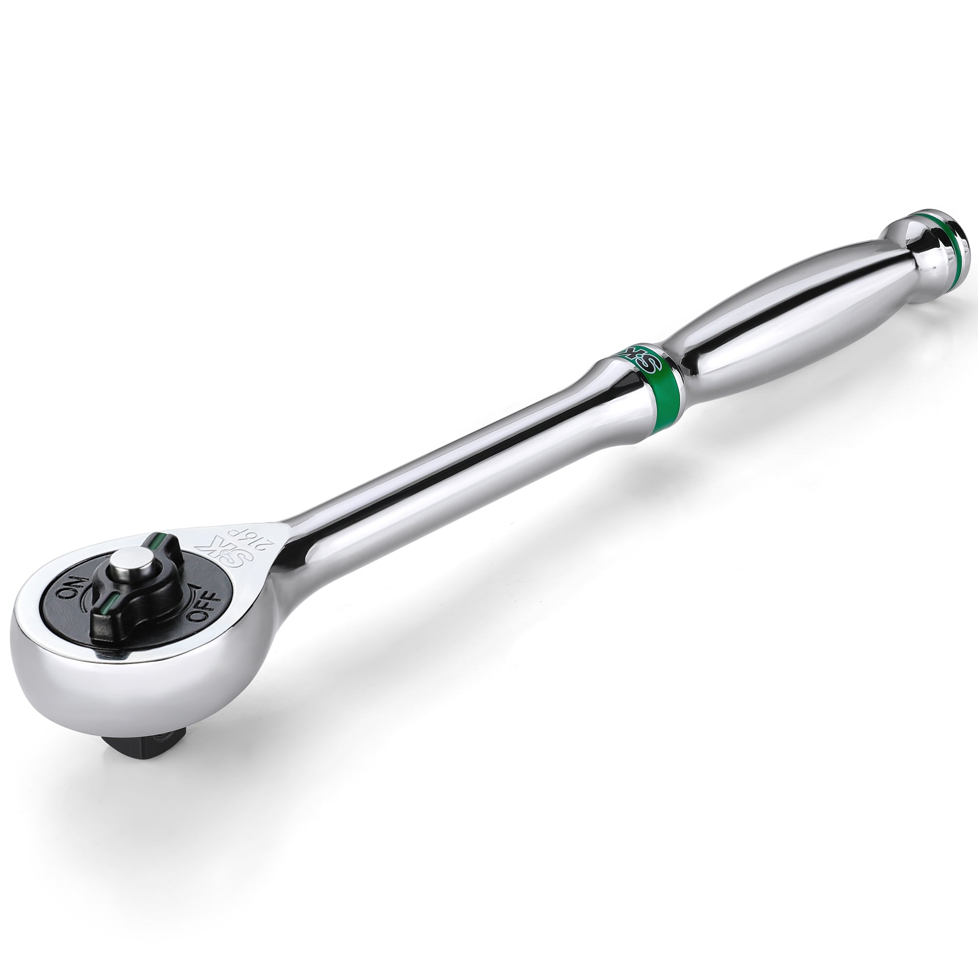 1/2 Inch Drive 216-Position Reversible Chrome Ratchet Wrench - 11.2