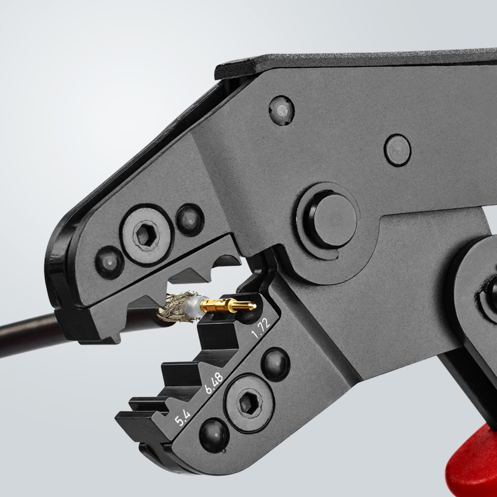 Knipex 97 52 20 Crimping Pliers for COAX, BNC & TNC Connectors - Professional Cable Tool for Network Installation & AV Setup