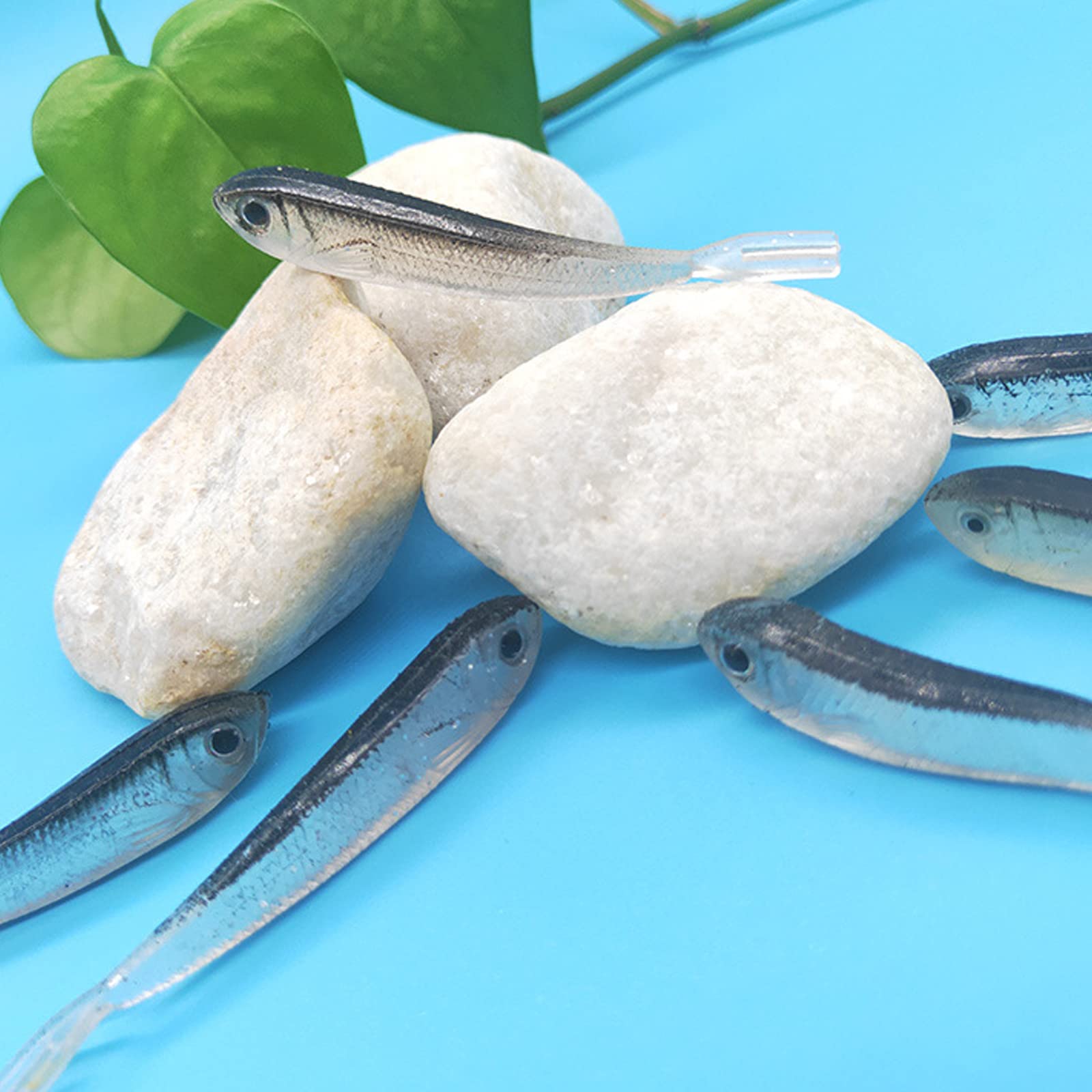 Soft Bionic Fishing Lures - 10PCS Slow Sinking Swimbaits for Bass, Trout, Walleye & Pike | Saltwater & Freshwater Bait | Perfect for Kayak Fishing, Ice Fishing & Shore Casting