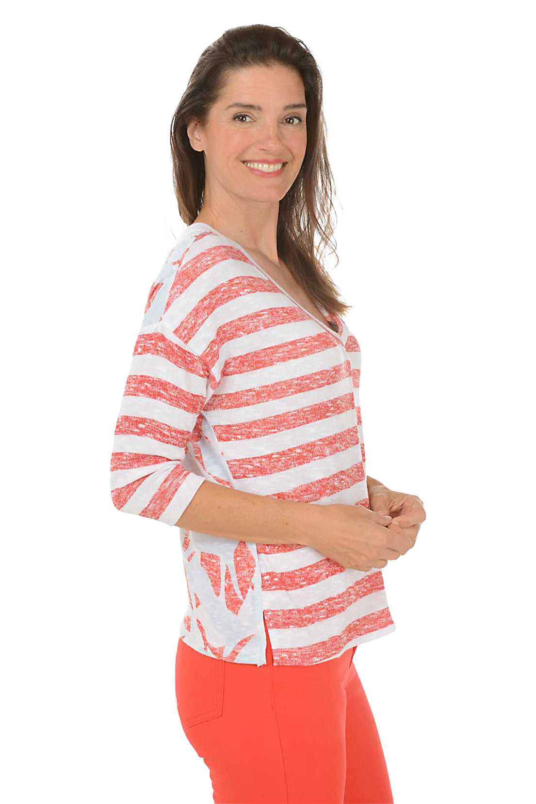 Bay Berry Striped Knit Top Women's Casual Long Sleeve T-Shirt for Fall Fashion & Everyday Wear