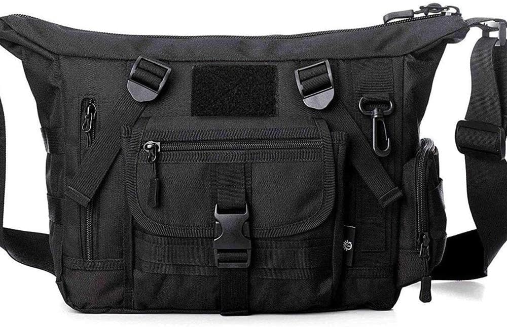 CREATOR Tactical Messenger Bag - Military Style Crossbody Shoulder Bag for Men & Women, Durable Laptop Briefcase for Work, Travel & Outdoor Adventures (Fits 15.6