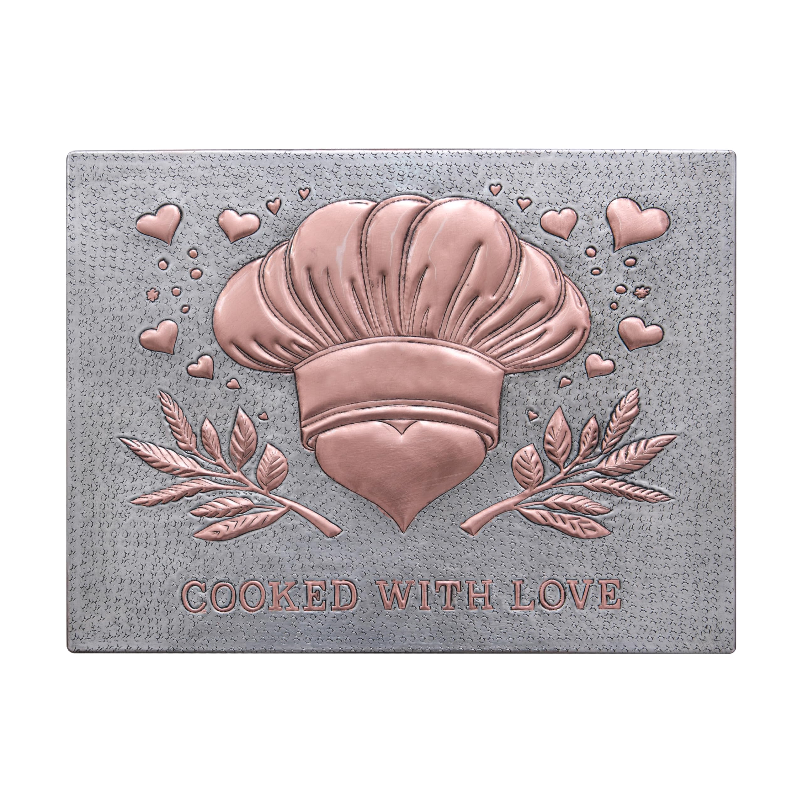 Kitchen Backsplash Tile - Country Serene Forest Copper Artwork Wall Decor for Modern Kitchens | Gray & Copper Design | Perfect for Farmhouse, Rustic & Contemporary Home Decor