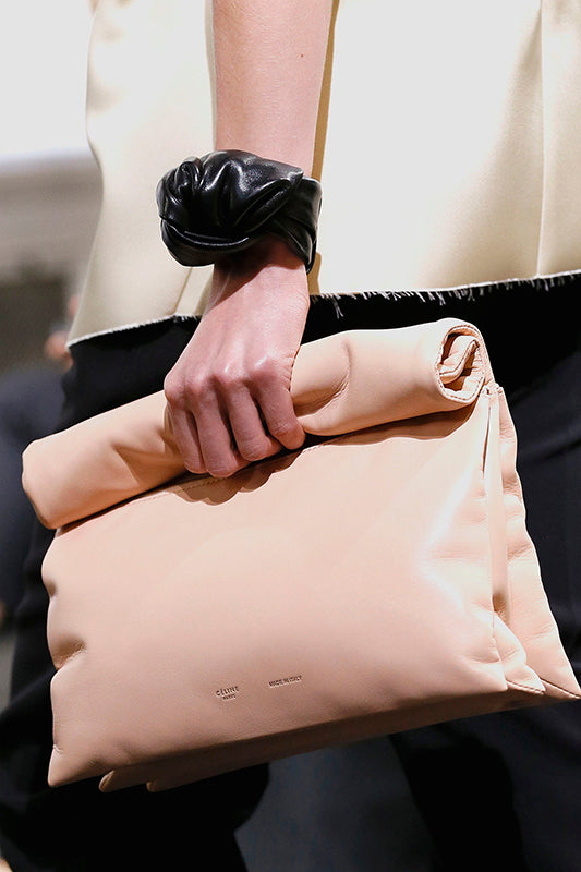 Celine Phoebe Philo Black Leather Knot Bracelet for Women - Stylish & Elegant Jewelry for Everyday Wear, Parties & Special Occasions