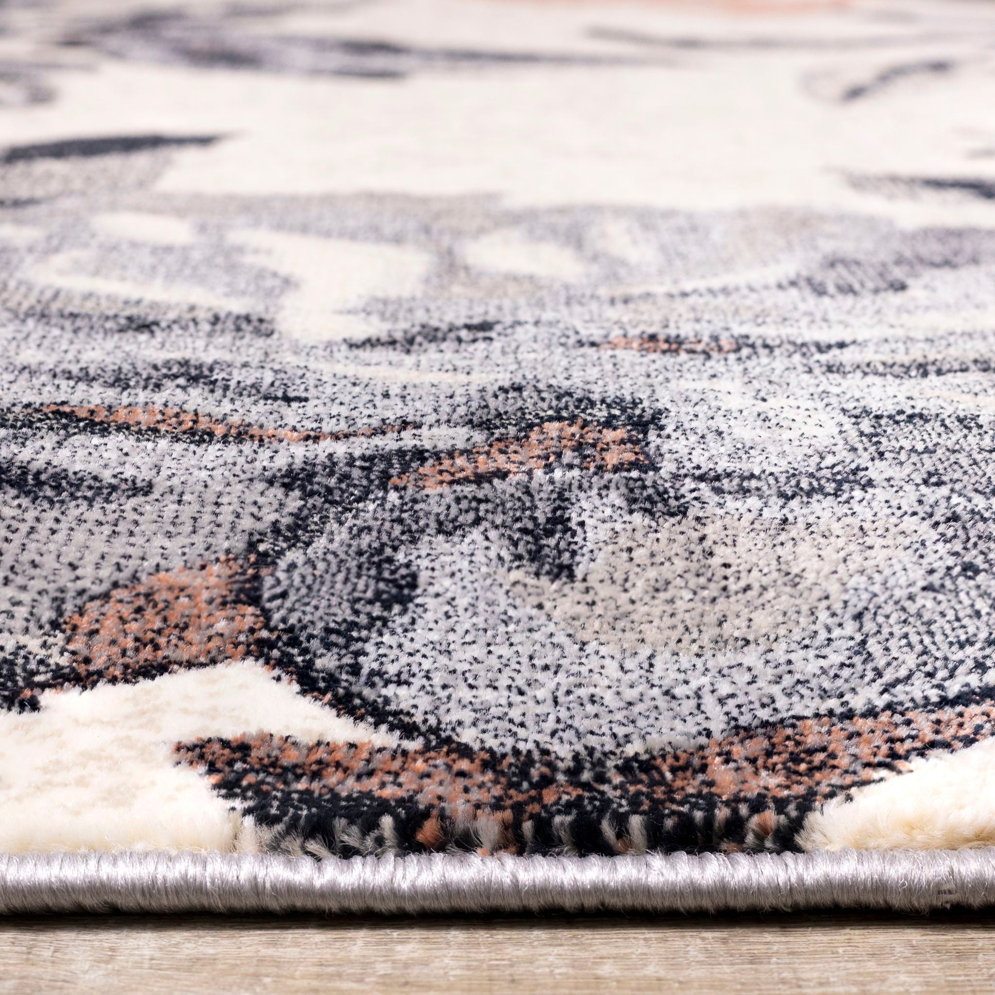 Stylish Abbey Area Rug 6x9 Feet - Soft Non-Slip Living Room Rug for Home Decor, Bedroom, Office - Modern Floral Design for Cozy Spaces
