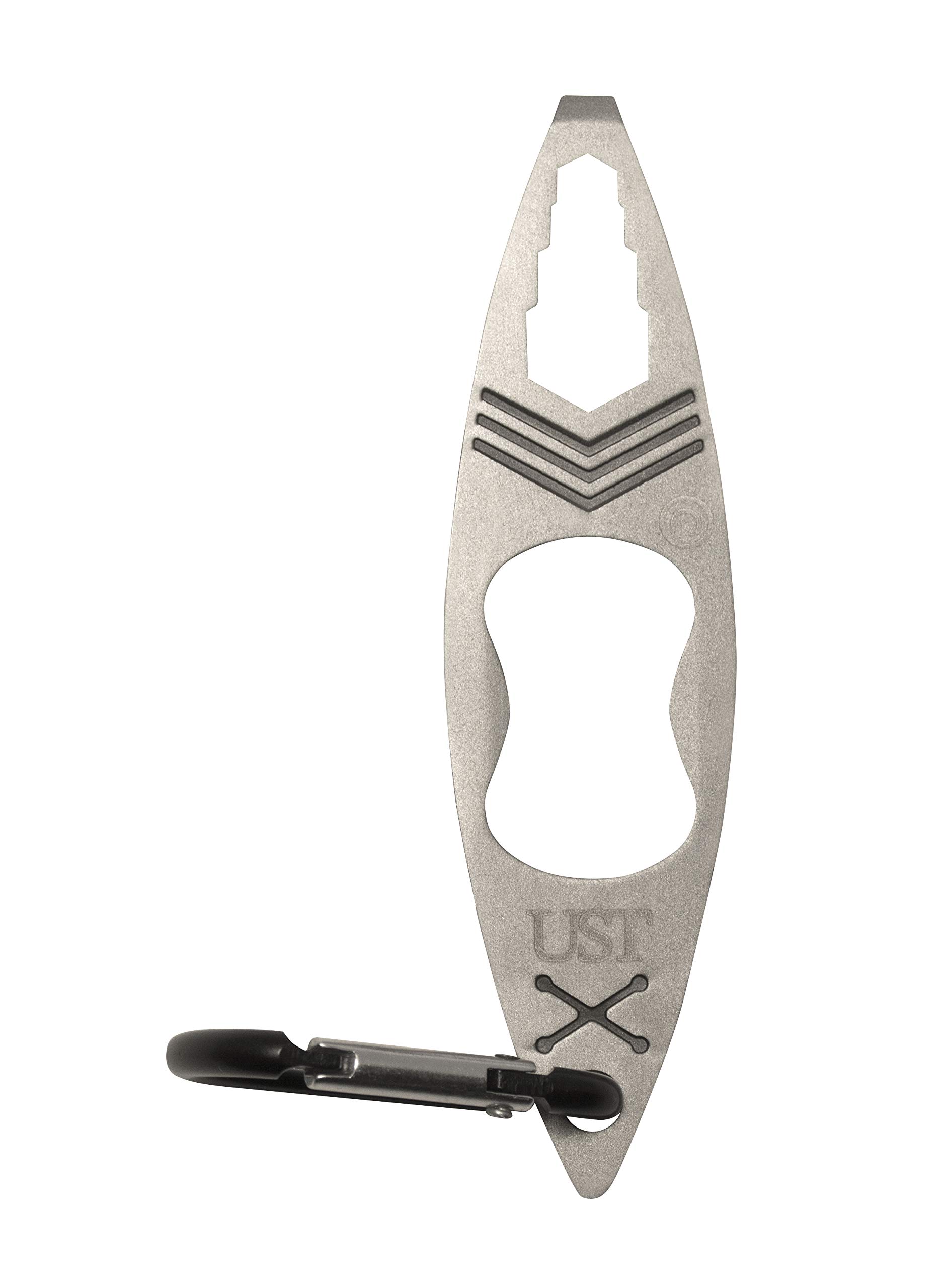 UST Tool-a-Long Multi-Tool Carabiner - Durable Compact Stainless Steel Construction for Hiking, Camping & Outdoor Adventures | Perfect for Gear Organization, Survival Kits & Everyday Carry