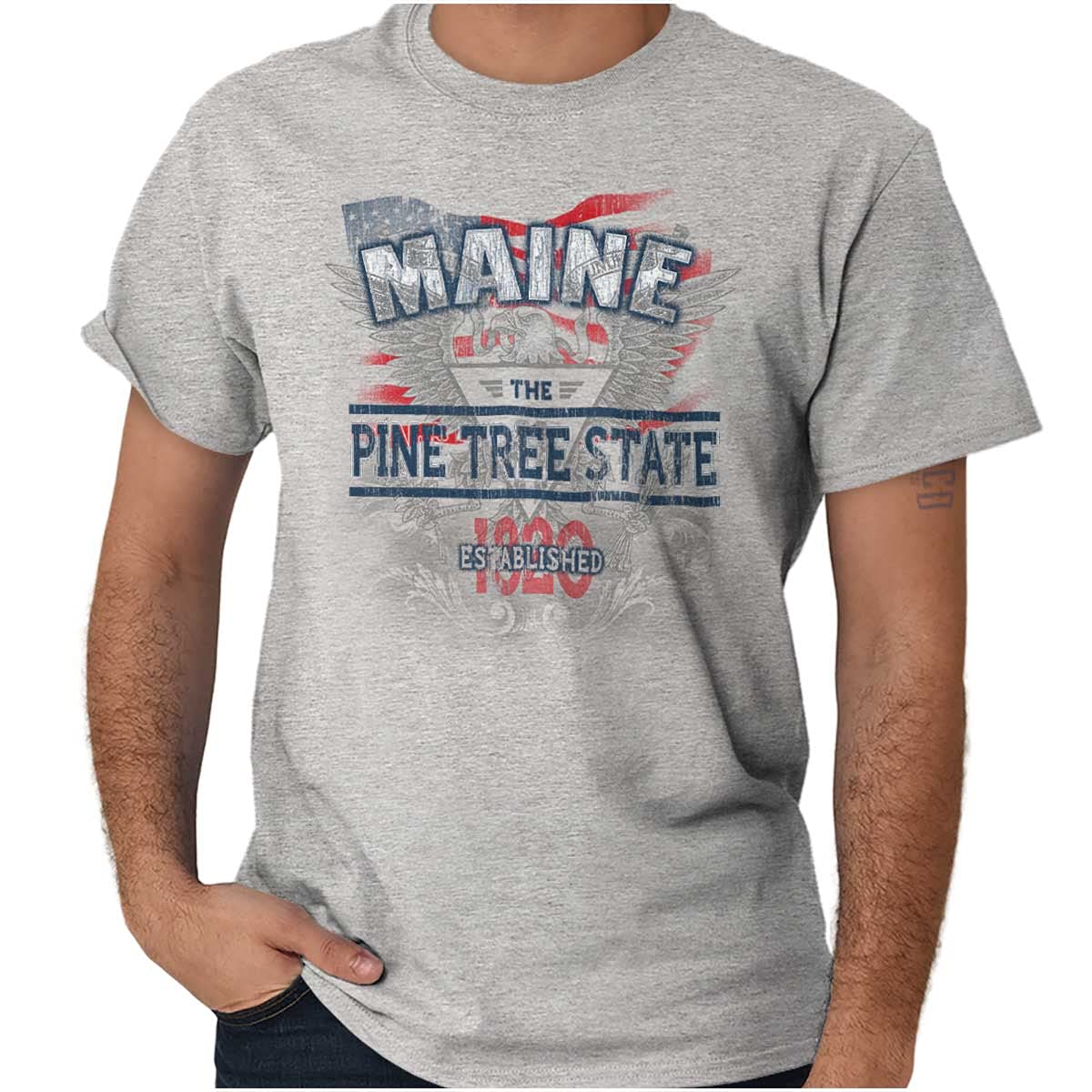Maine USA State Motto Graphic T-Shirt for Men & Women - Casual Wear, Travel & Patriotic Outfits