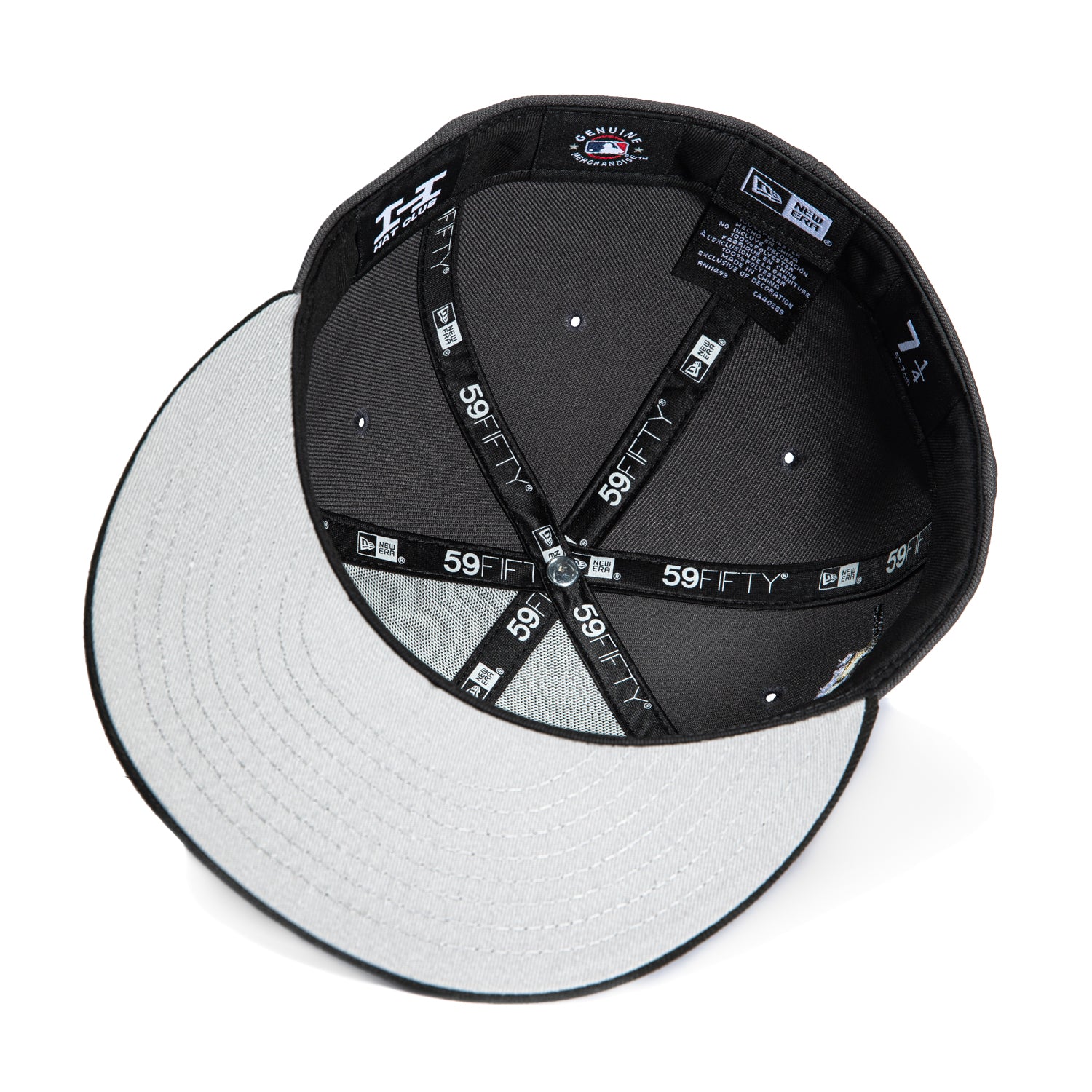 New Era 59Fifty Los Angeles Dodgers Shohei Ohtani 50/50 Patch Script Hat - Graphite, Black & Metallic Gold | Official MLB Baseball Cap for Men & Women | Perfect for Baseball Games, Sports Events & Streetwear Fashion