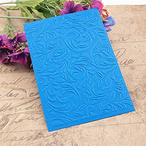1PCS/Set Curved Feather Design Plastic Embossing Folder for Scrapbooking, Album Decoration, DIY Paper Craft, Birthday Card Making - Embossing Folder Cut for Scrapbooking & Card Making - Perfect for Wedding Invitations, Greeting Cards, and Home Decor Projects