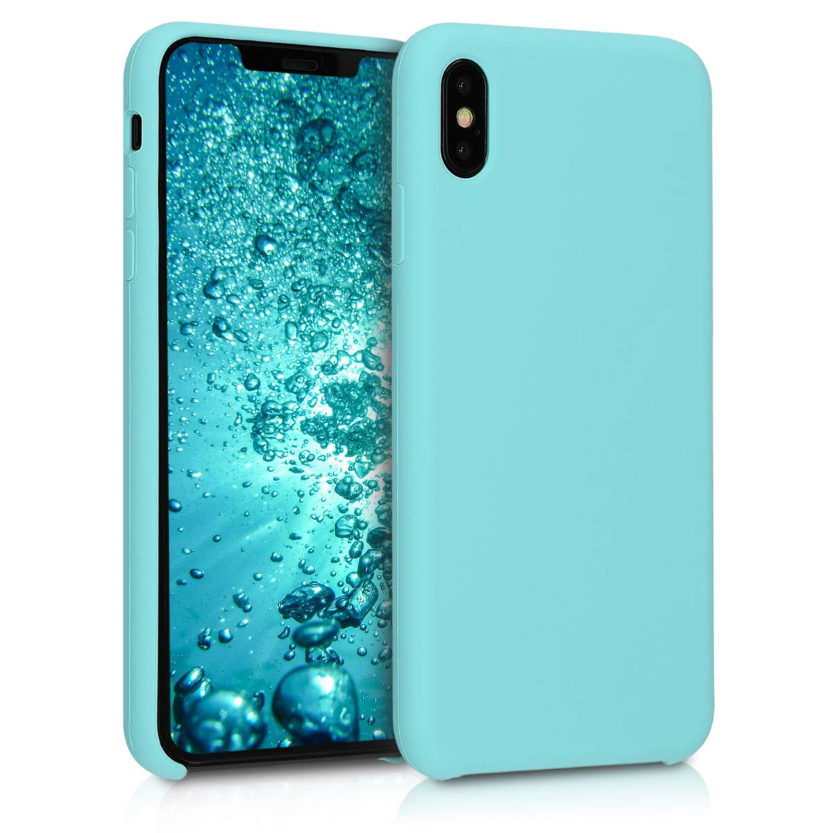 Premium Slim TPU Silicone Case for iPhone XS Max - Soft Matte Finish Mint Green Protective Cover | Perfect for Everyday Use, Work & Travel