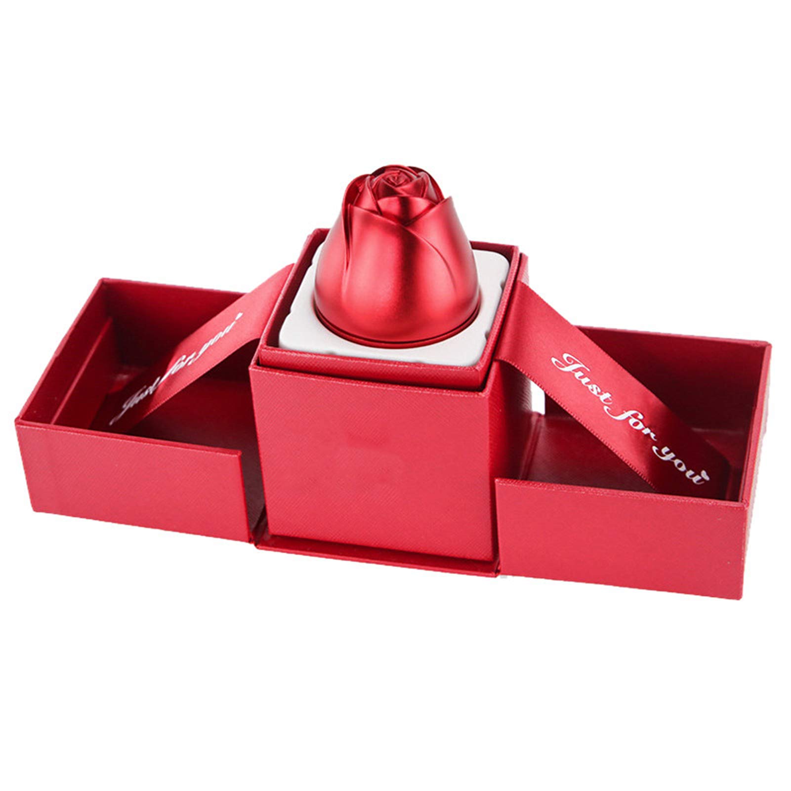 Elegant Jewelry Storage Box - Rose Ring Holder & Necklace Display Case for Wedding, Party, and Gift Giving | Perfect for Bridal Accessories, Jewelry Organization, and Decorative Display