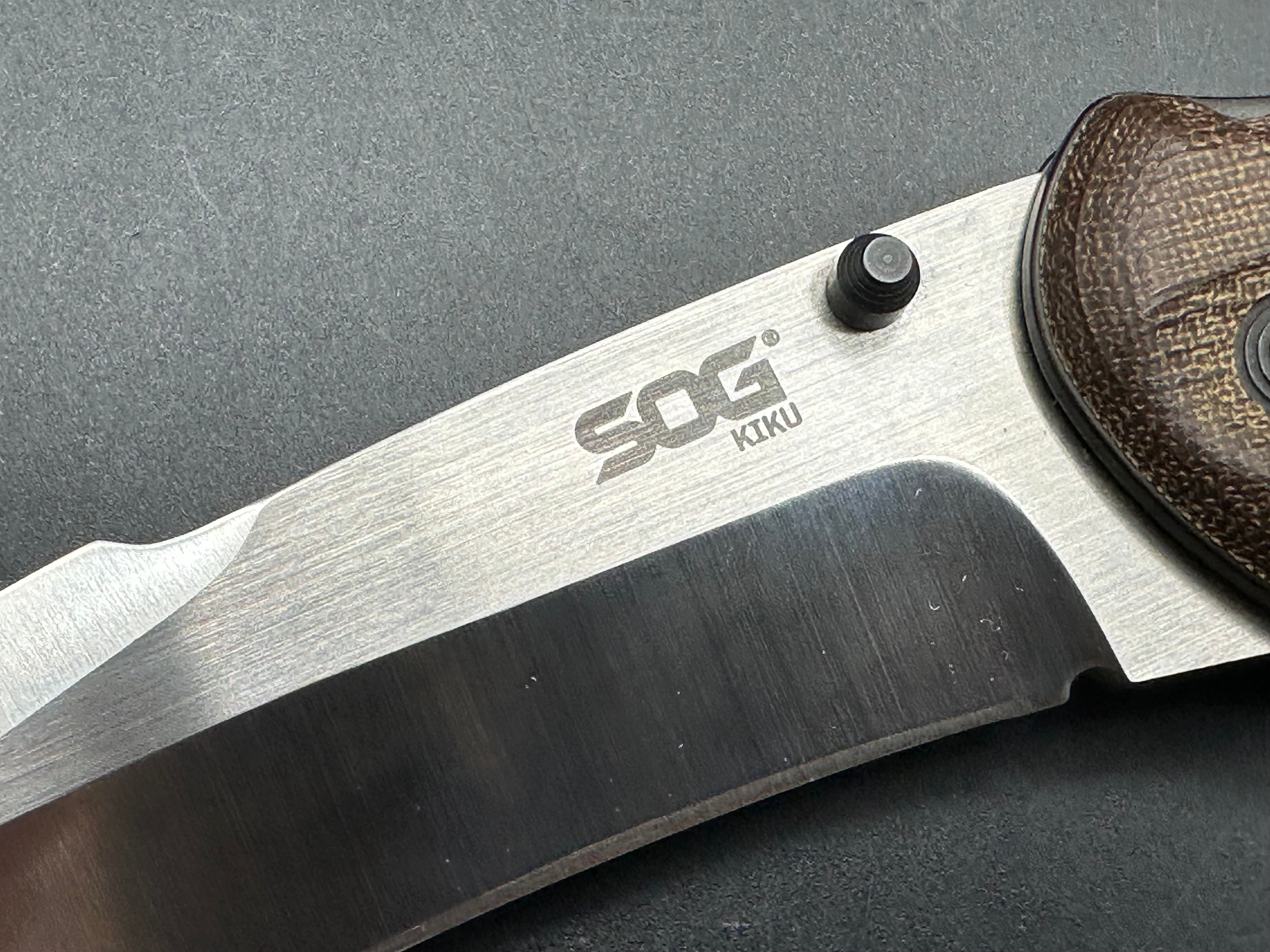 SOG Large Kiku Matsuda Folding Knife - Premium EDC Pocket Knife for Outdoor, Camping, and Survival Use