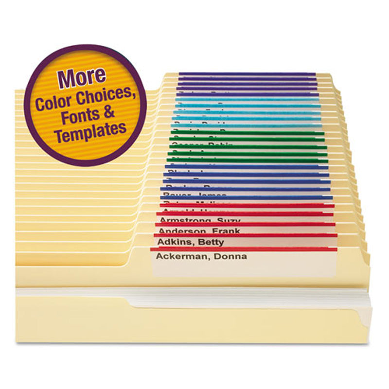 Viewables Top Tab File Folders Refill Pack - 160 Labels for Office Organization | Perfect for Filing Cabinets, Document Storage & Office Supplies