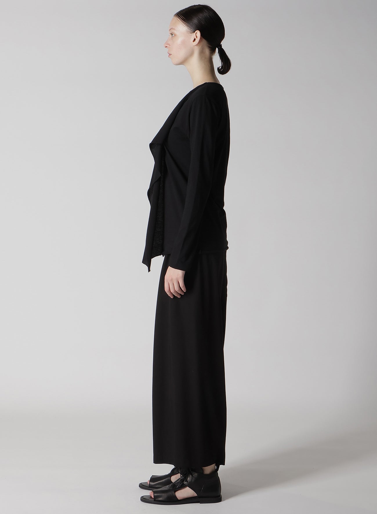 Stylish Drape Design Long Sleeve T-Shirt for Women - Comfortable & Fashionable Casual Wear for Everyday Outfits, Work, and Date Nights
