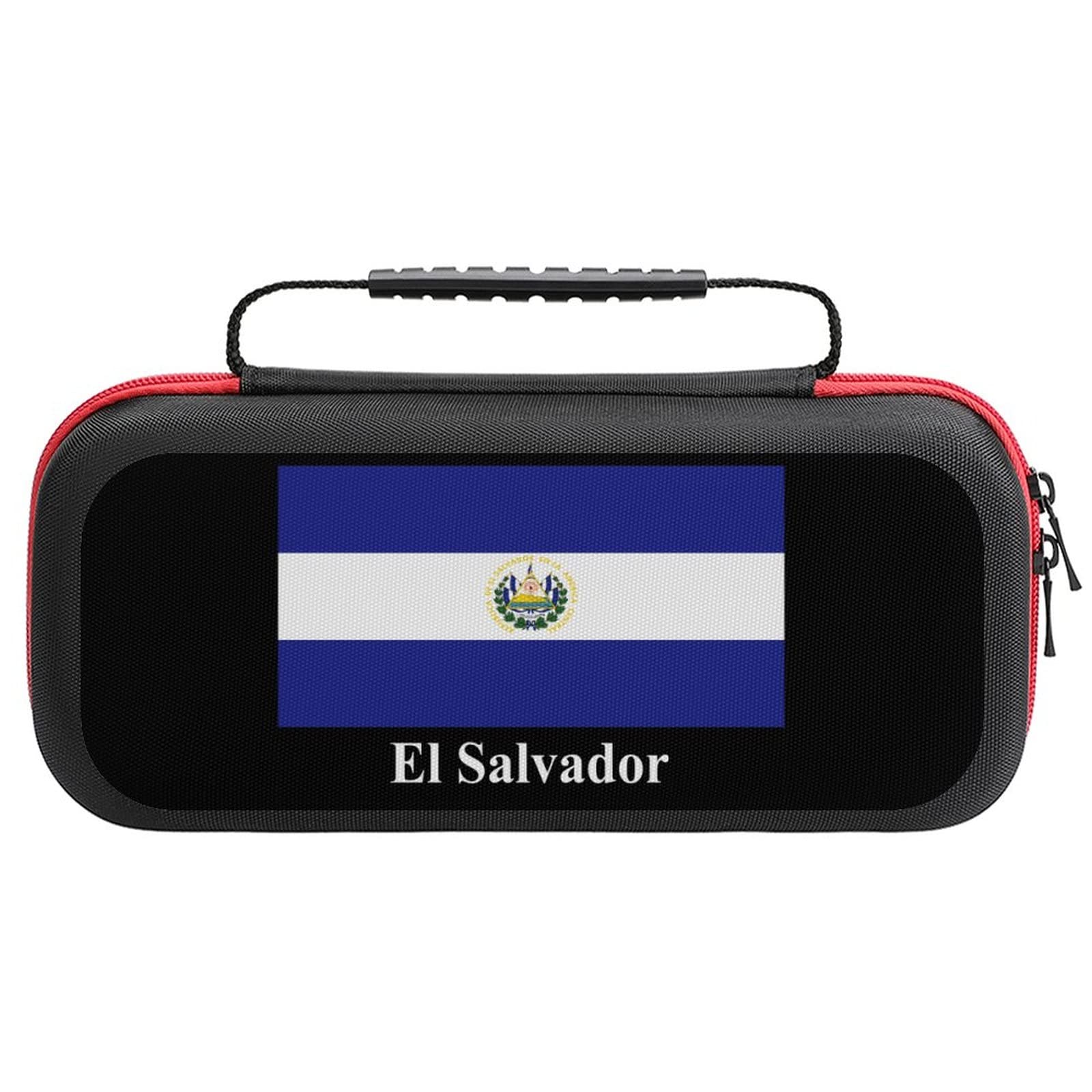 El Salvador Flag Nintendo Switch Carrying Case - Portable Travel Cover with 20 Game Card Slots - Perfect for Gaming On-The-Go & Travel Accessories