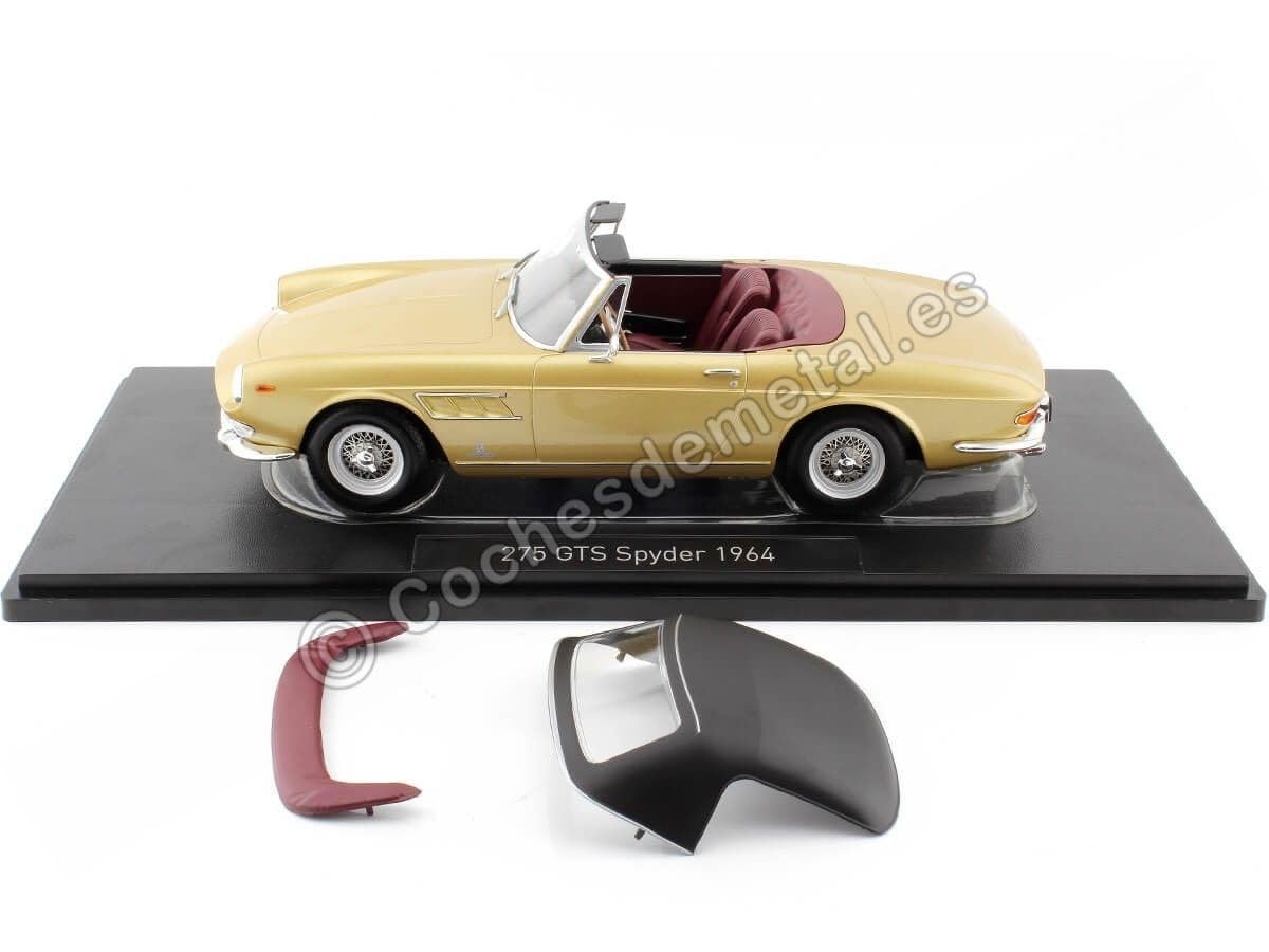1/18 Scale Ferrari 275 GTS Pininfarina Spider Diecast Model Car - 1964 Classic Vintage Sports Car Collection - Perfect for Display, Gifts & Car Enthusiasts
